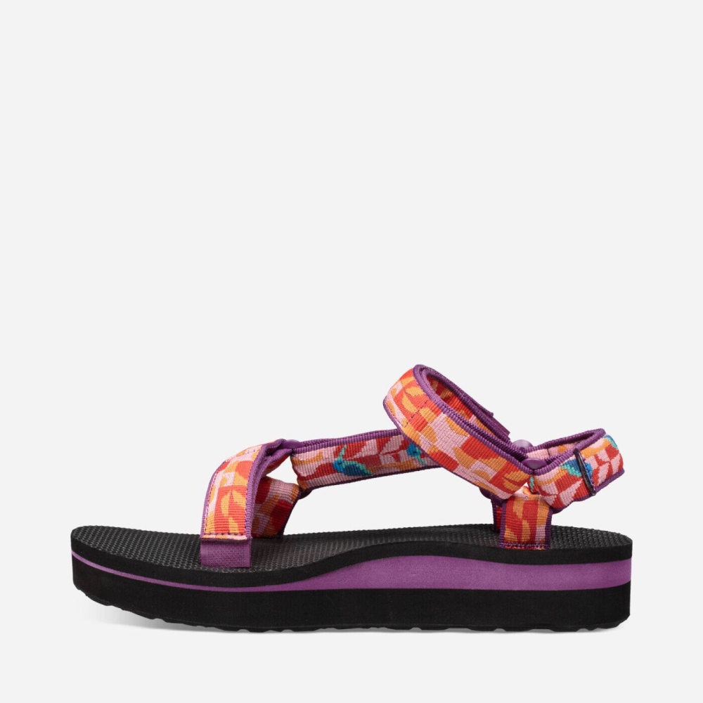 Multicolor Women's Teva Midform Universal Flatform Sandals | 349-SQNHZO