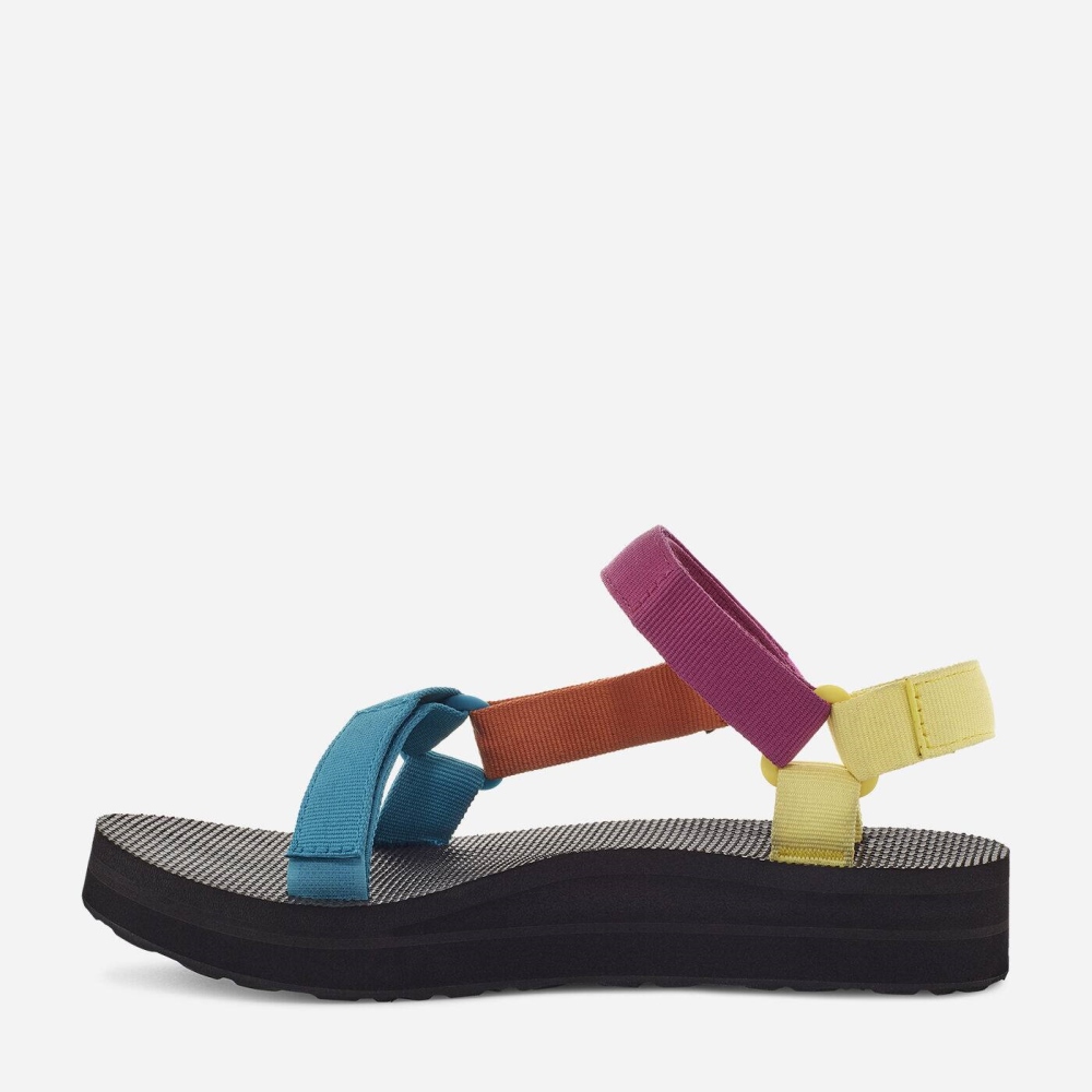 Multicolor Women's Teva Midform Universal Flatform Sandals | 356-XBLEZU