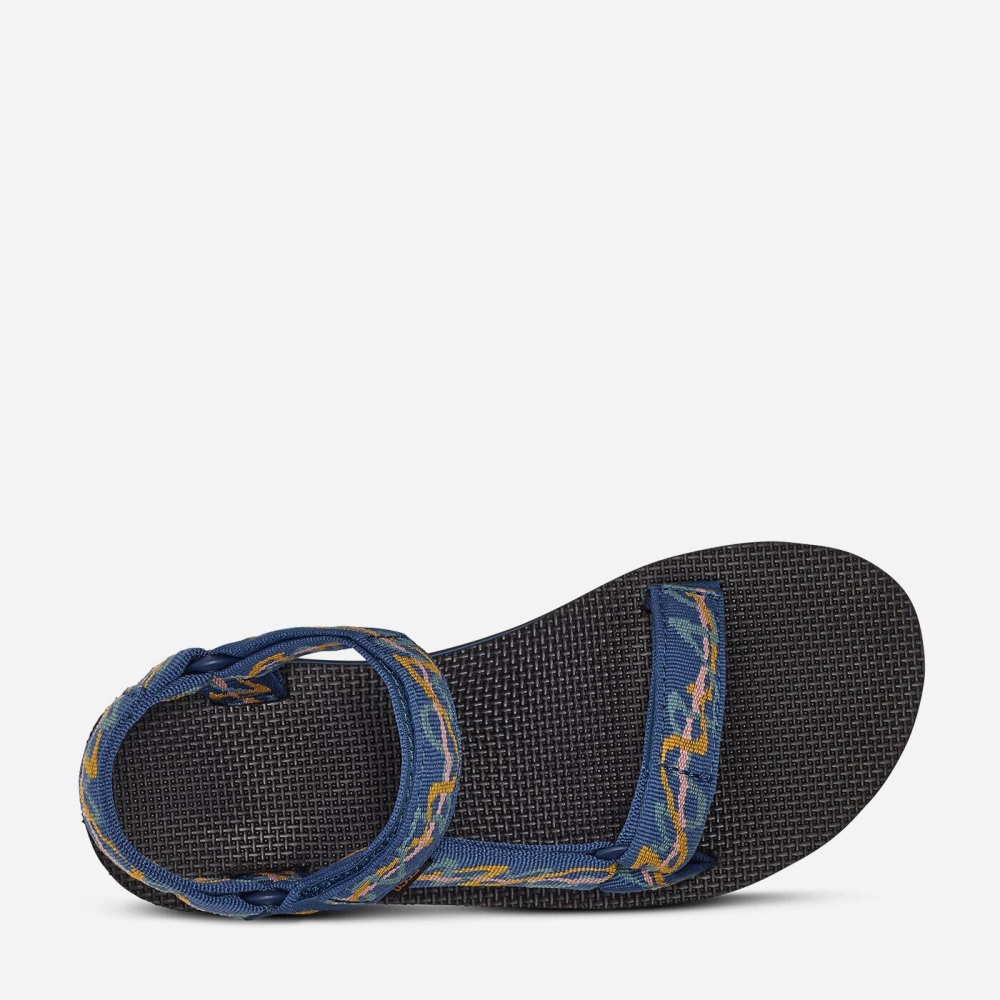 Navy Women's Teva Flatform Universal Flatform Sandals | 548-MTLHGX