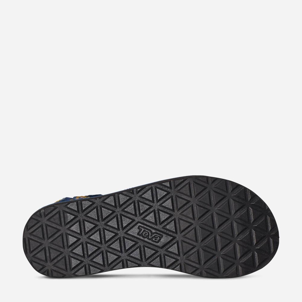 Navy Women's Teva Flatform Universal Flatform Sandals | 548-MTLHGX