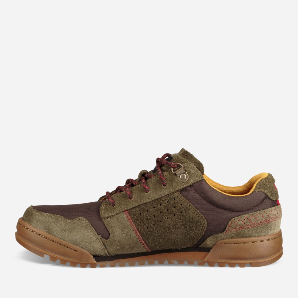 Olive Brown Men's Teva Highside 84 Lace Up Shoes | 732-UQIFYC