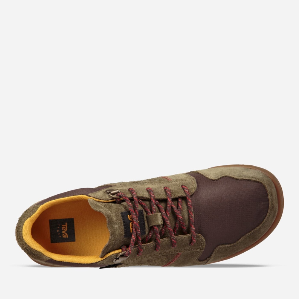 Olive Brown Men's Teva Highside 84 Lace Up Shoes | 732-UQIFYC