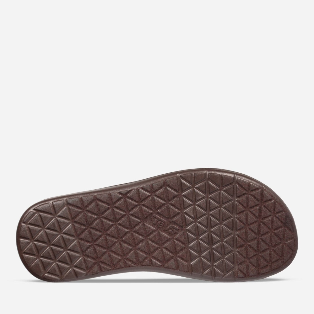 Olive Men's Teva Voya Flip Flops | 247-JVIUFX