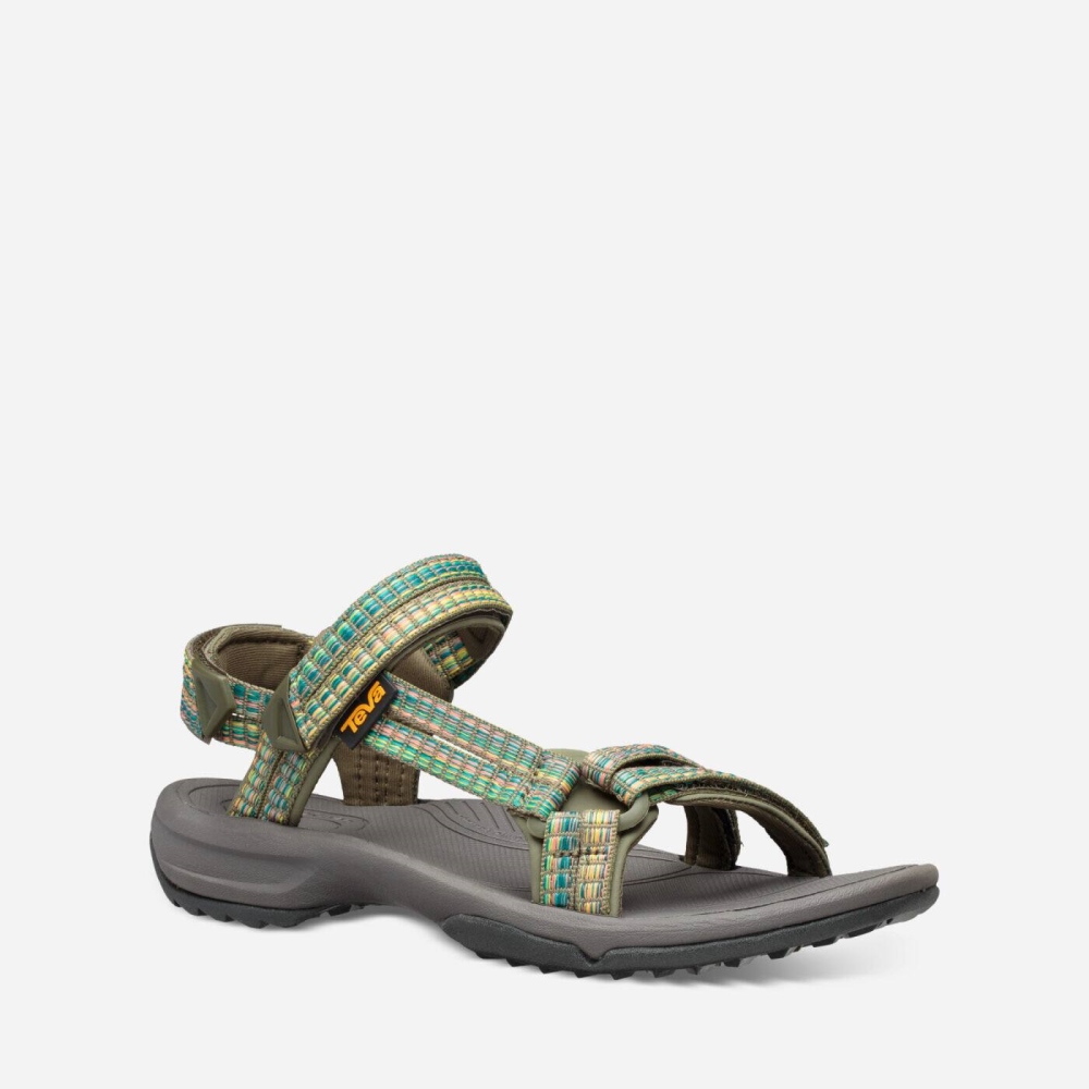 Olive Women's Teva Terra Fi Lite Hiking Sandals | 789-ENGIYV