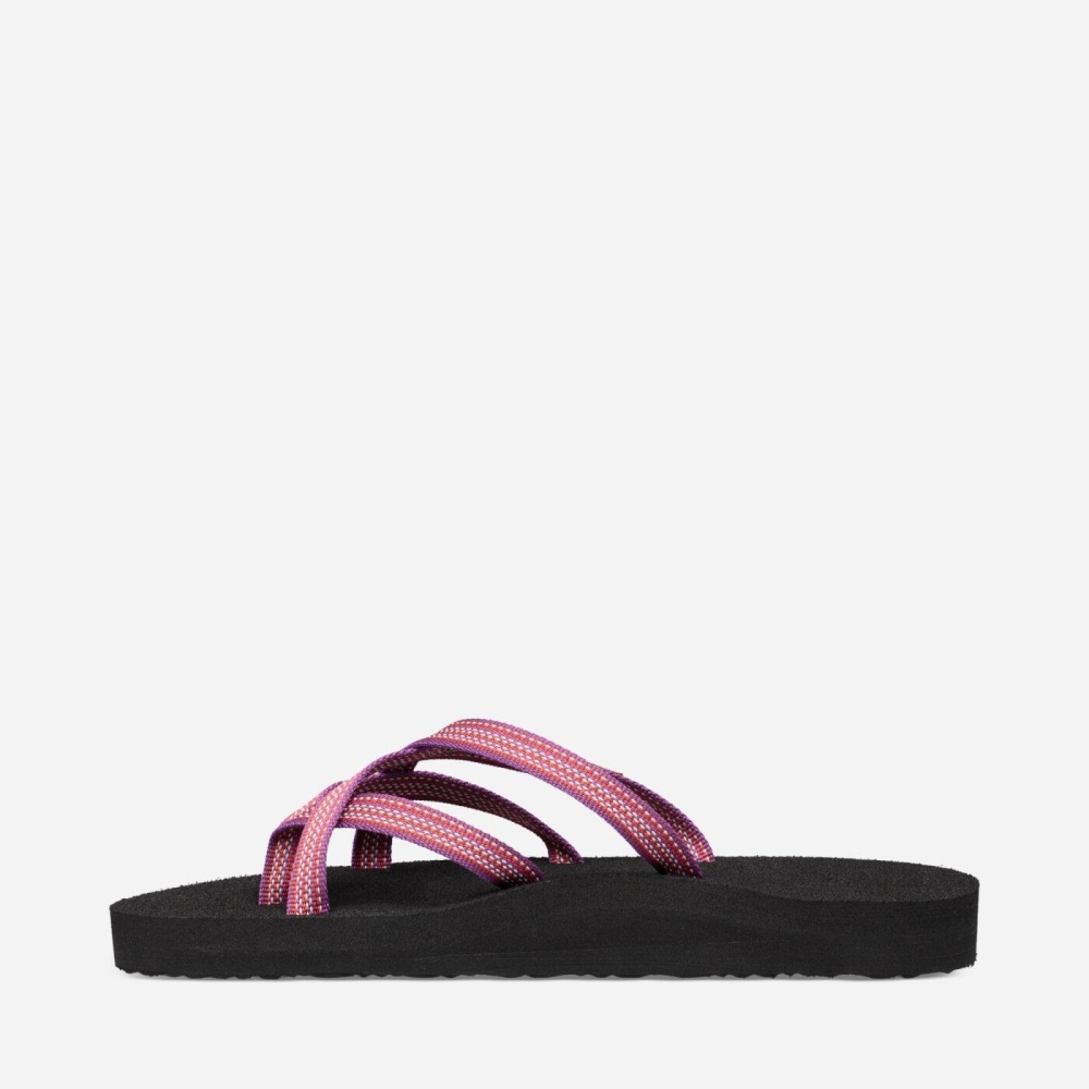 Pink Women's Teva Olowahu Flip Flops | 146-MZQHKI