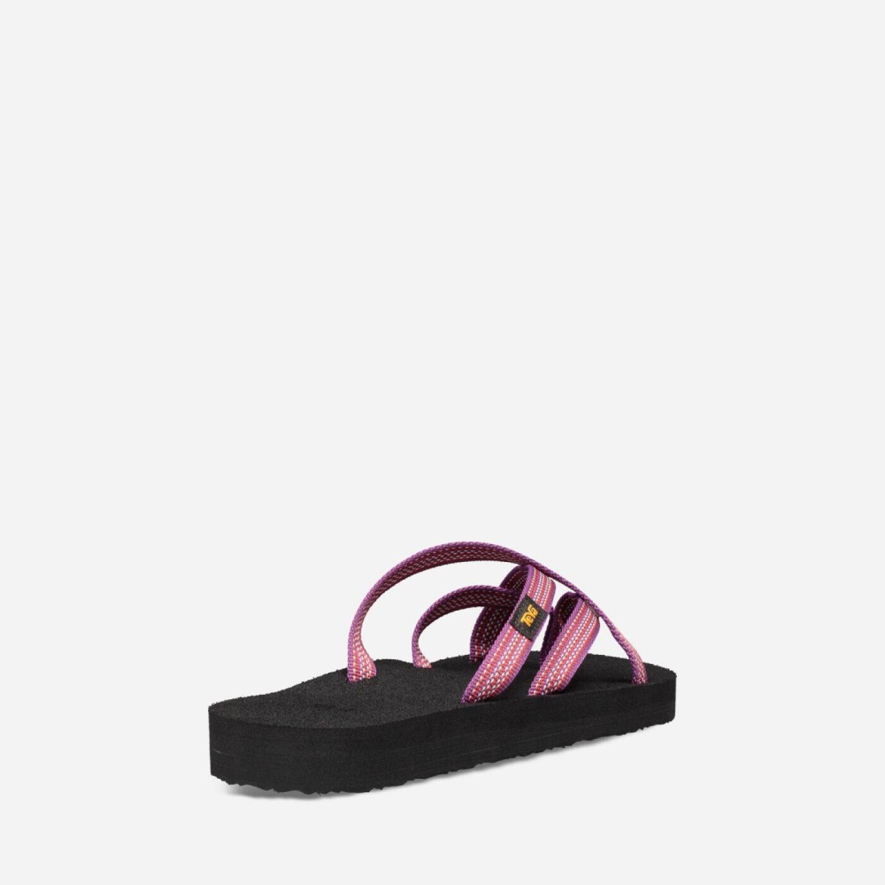 Pink Women's Teva Olowahu Flip Flops | 146-MZQHKI