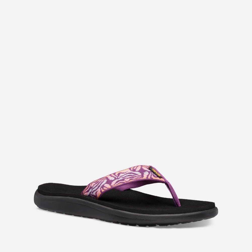 Pink Women's Teva Voya Flip Flops | 079-WRXPSZ