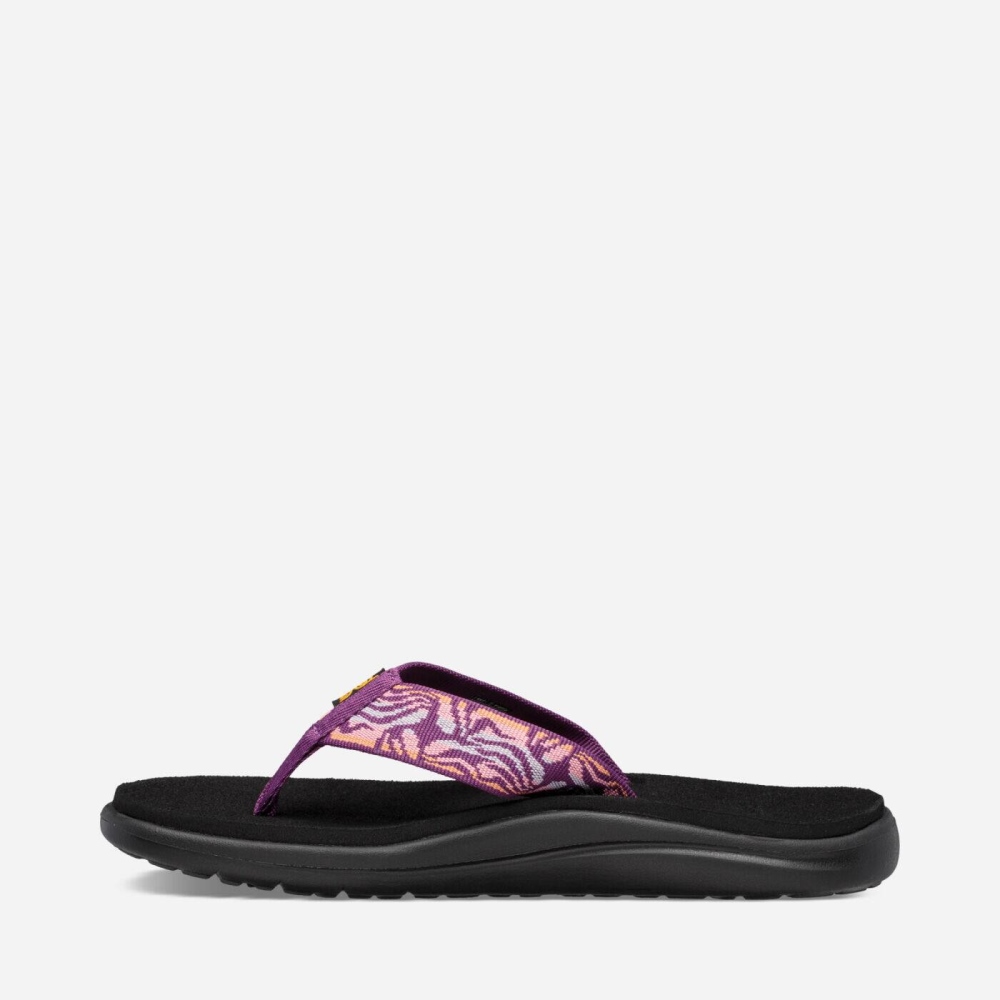 Pink Women's Teva Voya Flip Flops | 079-WRXPSZ