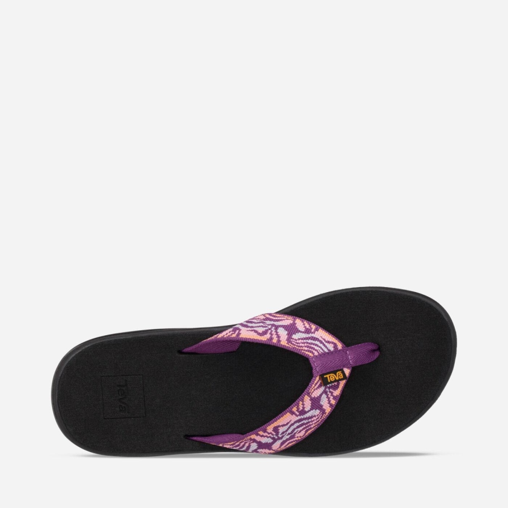 Pink Women's Teva Voya Flip Flops | 079-WRXPSZ