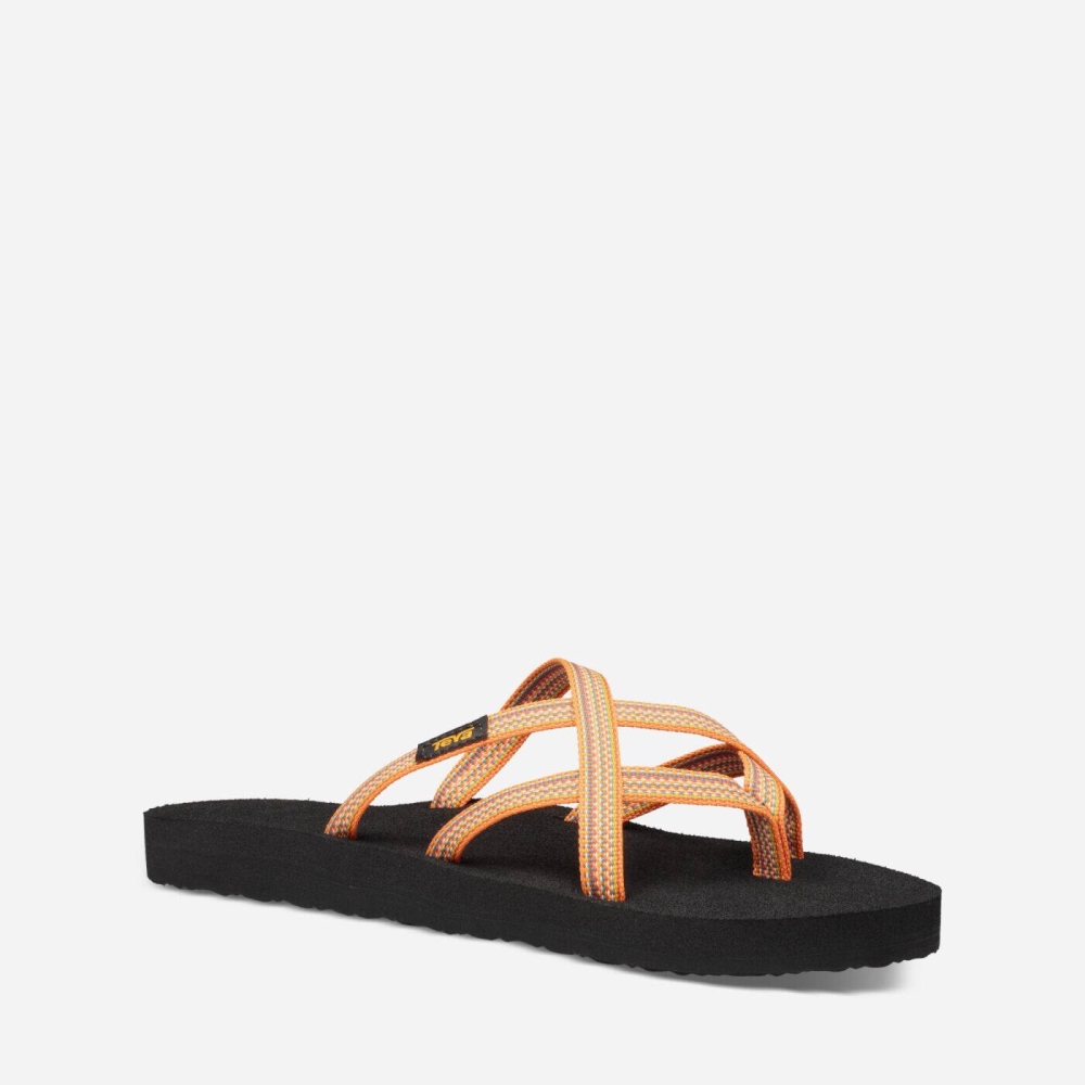 Yellow Women's Teva Olowahu Flip Flops | 823-OGWXTM