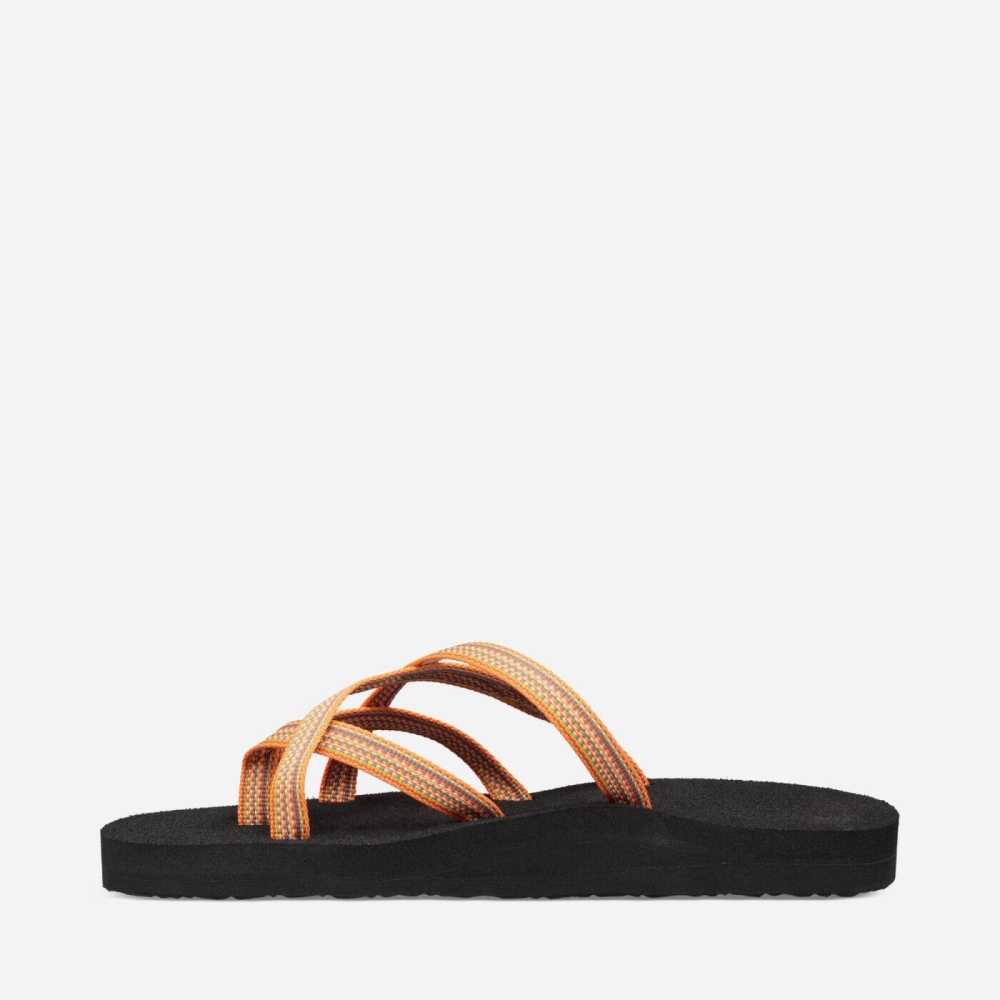 Yellow Women's Teva Olowahu Flip Flops | 823-OGWXTM
