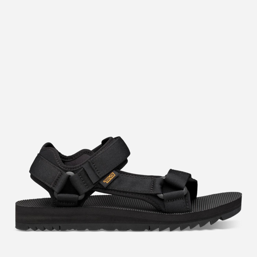 Black Men's Teva Universal Trail Hiking Sandals | 670-HKTLIC