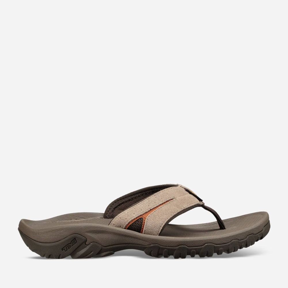 Brown Men's Teva Katavi 2 Thong Hiking Sandals | 231-WIKHYS