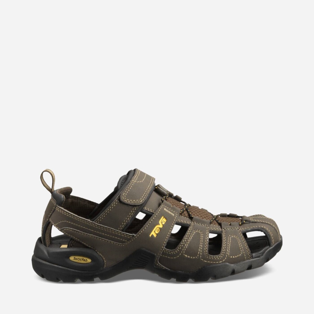 Coffee Men's Teva Forebay Hiking Sandals | 278-LPUHKZ
