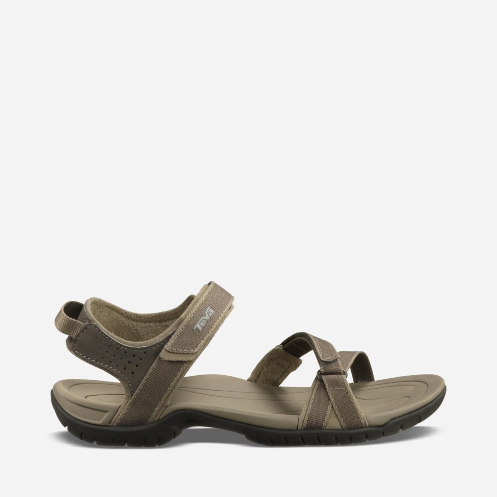 Khaki Women's Teva Verra Hiking Sandals | 405-OVSNZD