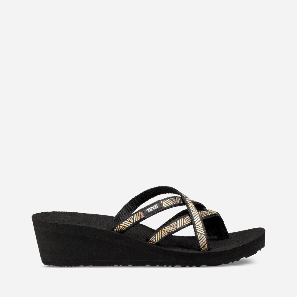 Multicolor Women's Teva Mush Mandalyn Wedge Ola 2 Flip Flops | 103-DIPZUS