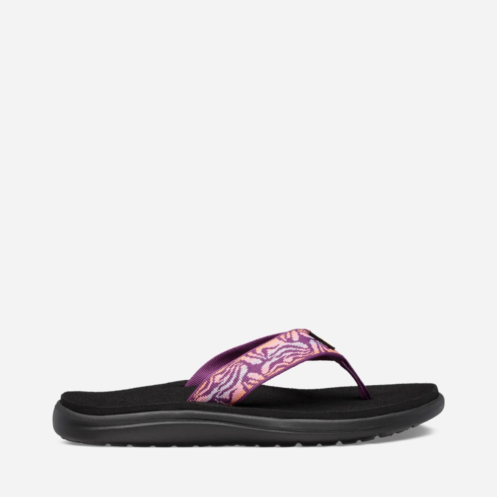 Pink Women's Teva Voya Flip Flops | 079-WRXPSZ
